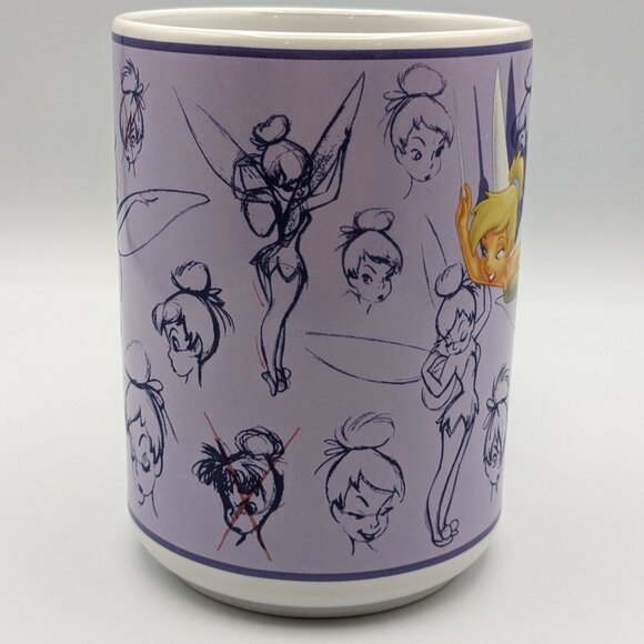 Disney Tinkerbell Sketch Mug - Purple/White - Disney Store - Picture 2 of 8